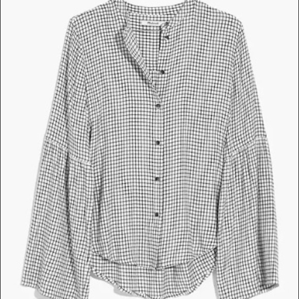 Madewell Bell Sleeve Button-Down Shirt XS
